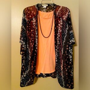 Marci cardigan L 92% polyester8%spandex American Eagle top L included like new